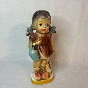 Vintage DaVar Girl Figurine/Midcentury/Japan